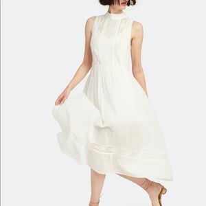 Auguste The Label Margot Wren High Neck Midi Dress